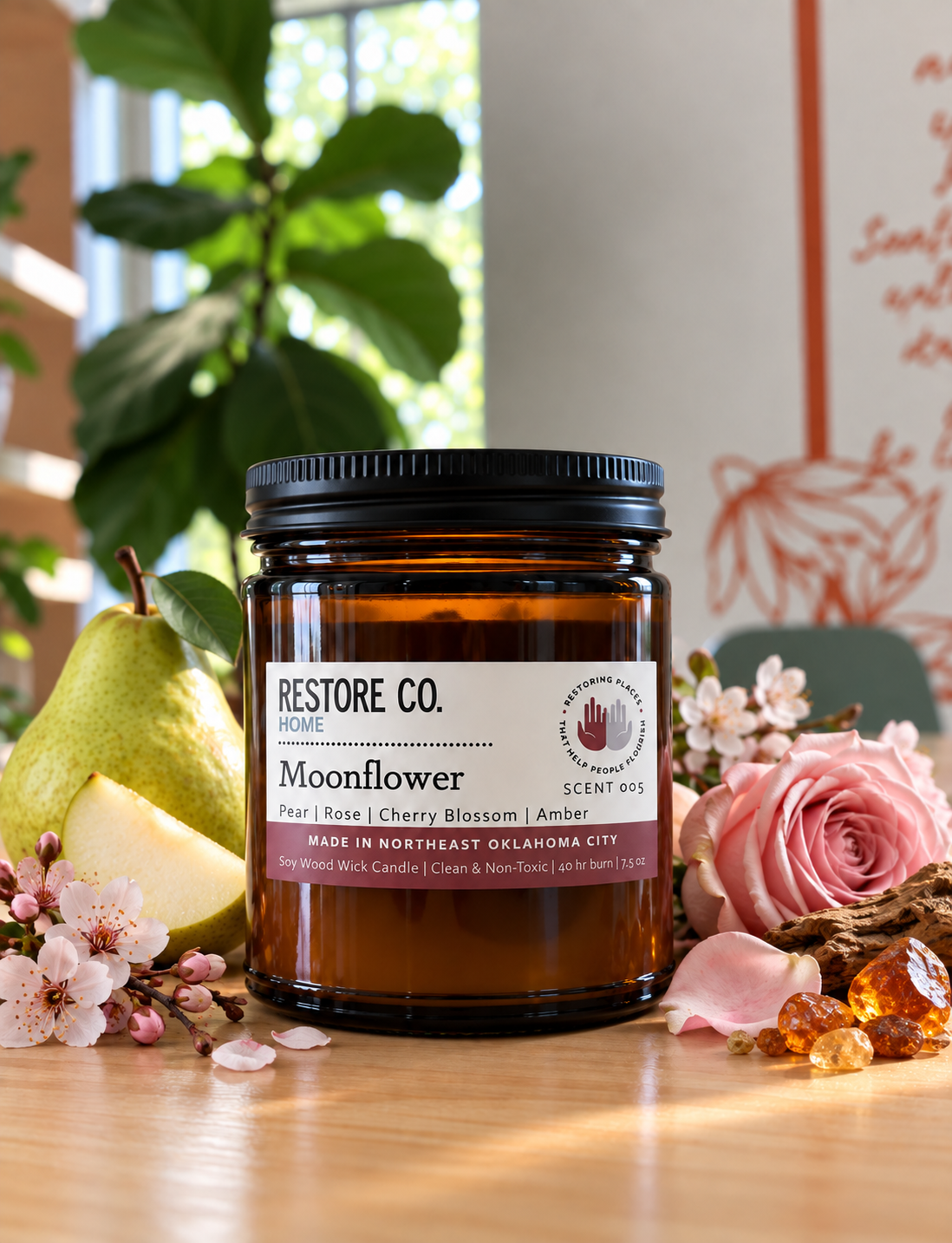 005 - Moonflower Candle