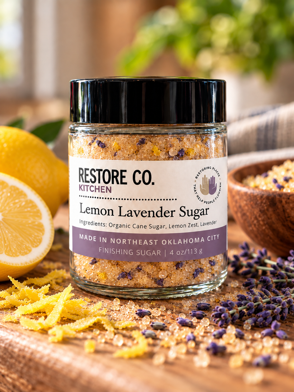 Lemon Lavender Finishing Sugar