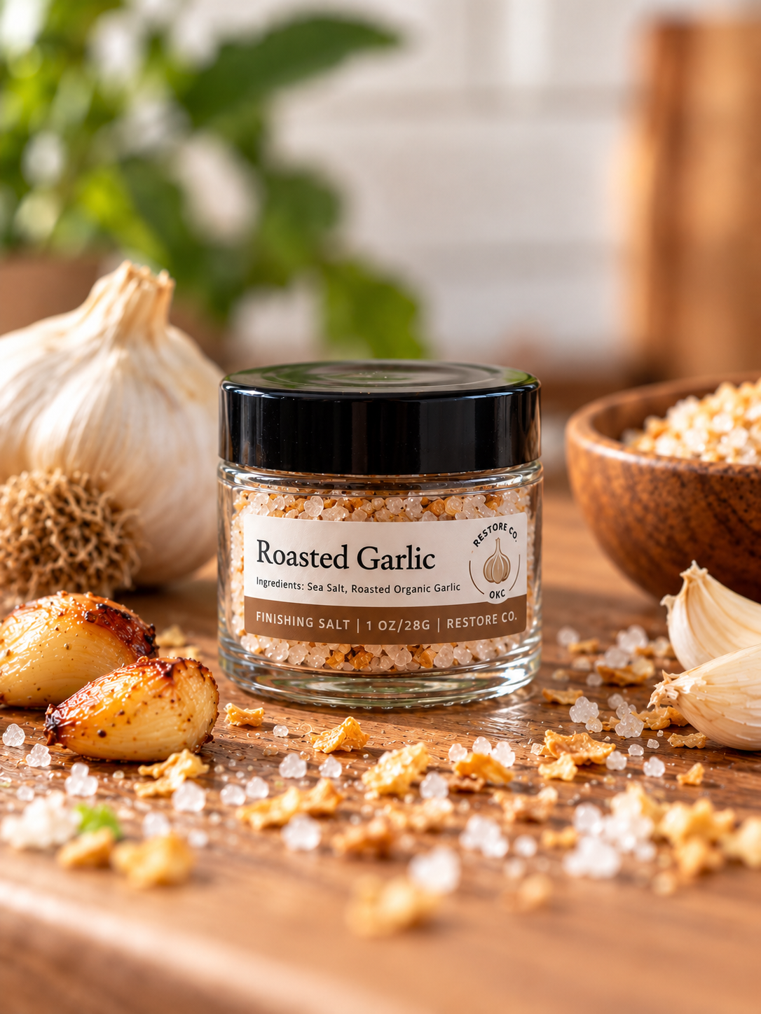 Roasted Garlic Finishing Salt