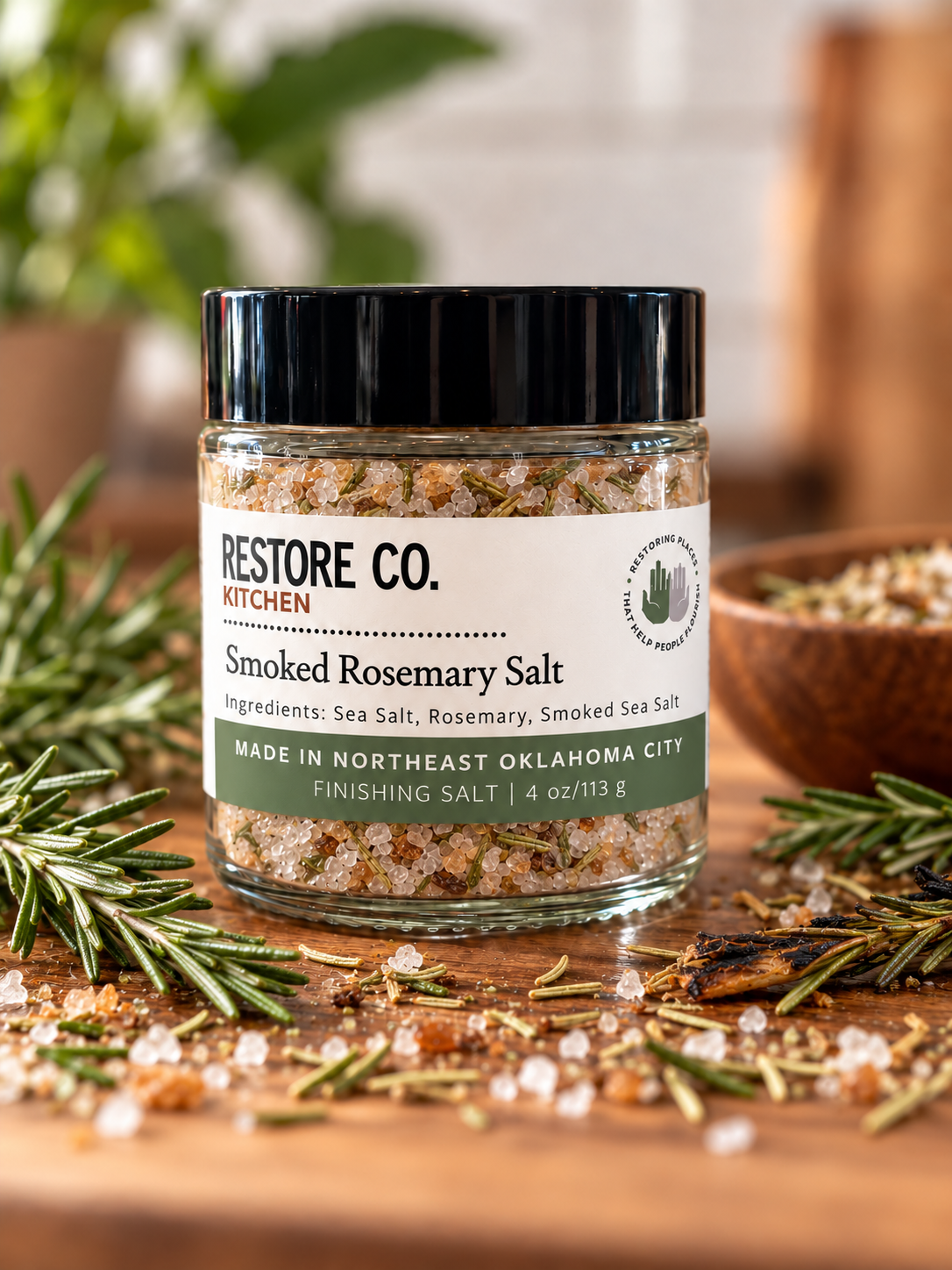Smoked Rosemary Finishing Salt